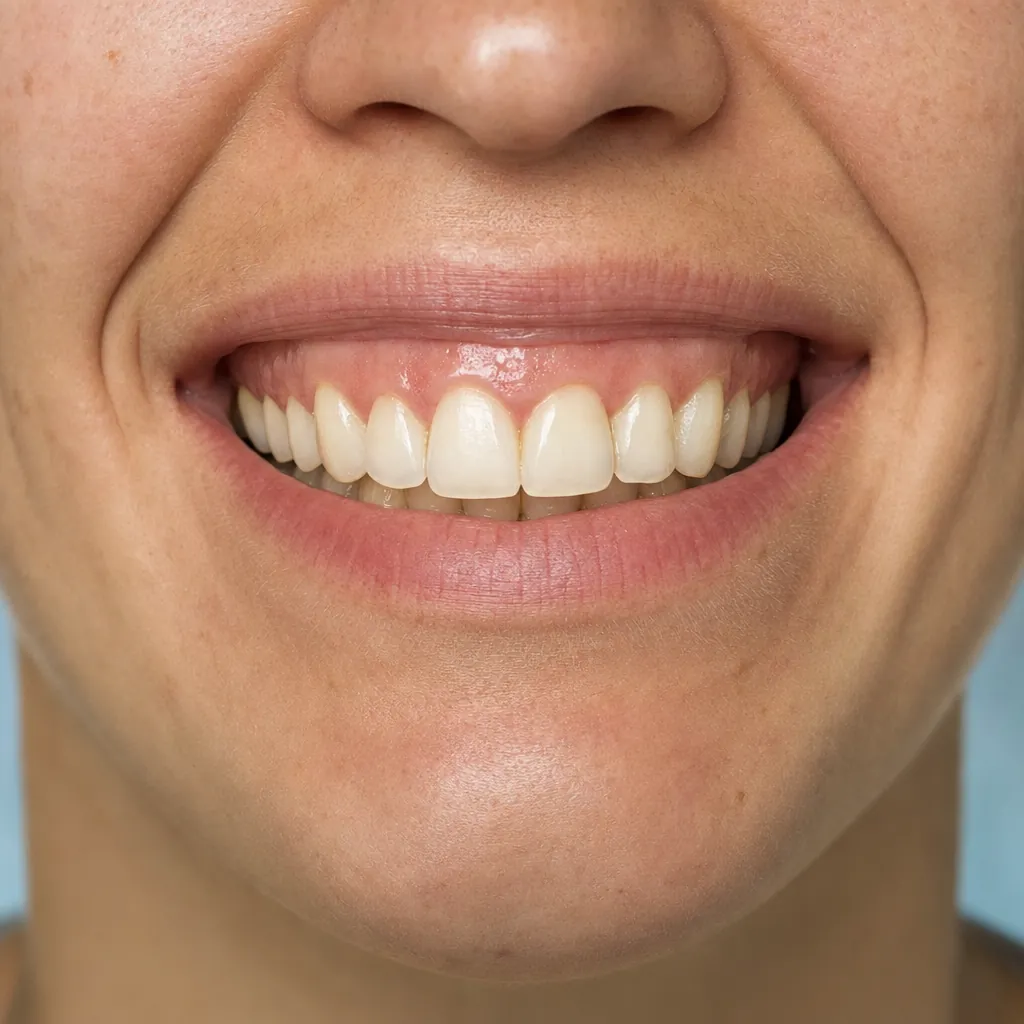 Sorriso antes do clareamento